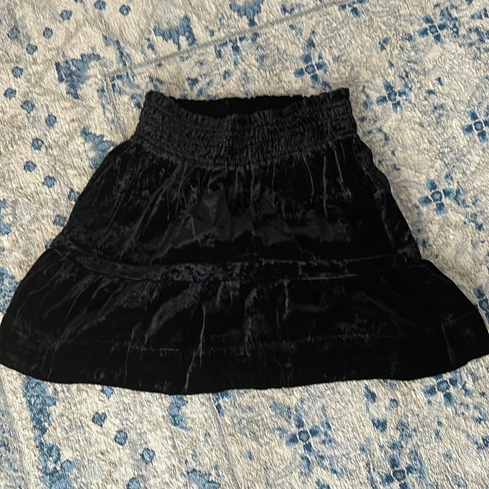 Anthropologie size S velvet black skirt-NEVER WORN